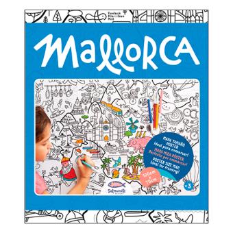 Mallorca mapa colorear