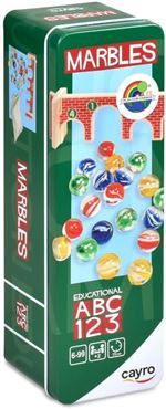 Juego de mesa marbles metal box