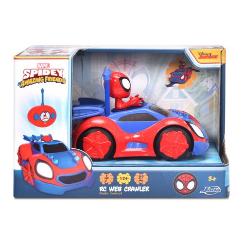 Vehículo Radio Control Spidey Web crawler con Figura de Spidey