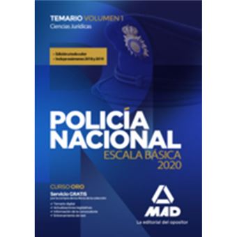 Policía Nacional Escala Básica - Temario Volumen 1 Ciencias Jurídicas