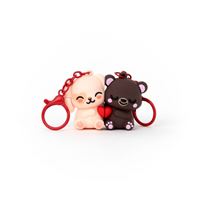 Mr Wonderful Set de 2 llaveros Conejito y osito