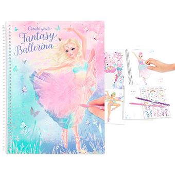 Libro para colorear Top Model Create Your Fantasy Ballerina