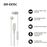 Auriculares Sony IER-EX15C in ear con micrófono y cable USB-C Blanco