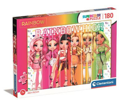 Clementoni puzzle super 180 piezas rainbow high