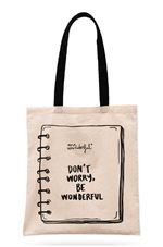Mr Wonderful Tote Bag Don't Worry, Be Wonderful