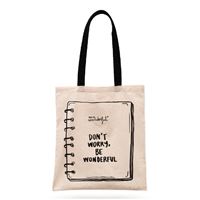 Mr Wonderful Tote bag Don't worry, be wonderful