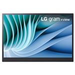 Monitor portátil LG gram +view 16MR70 16" IPS WQXGA 60Hz Plata