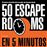 50 escape rooms en 5 minutos