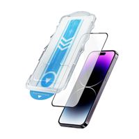 Protector de pantalla 4-ok Tempered Glass de vidrio templado + Aplicador para iPhone 15 Pro Max