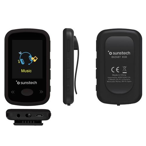 Reproductor MP4  Sunstech Thorn, 4GB, Negro, pantalla 1.8, FM