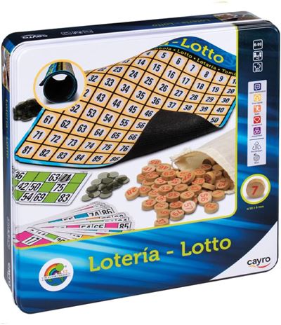 Juego de mesa lotería metal box