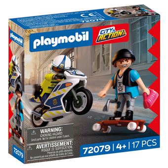 PLAYMOBIL City Action – Limpieza Urbana Con Coche Eléctrico, Set De 42 Piezas Para Niños De 4 Años En Adelante, Fomenta El Reciclaje Y El Cuidado Del Medio Ambiente