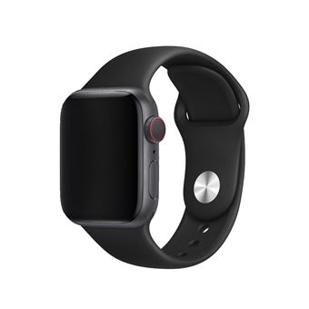 Correa 4-ok Silicon Negro para Apple Watch 42/44 mm