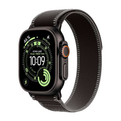 Apple Watch Ultra 3 Gps + Cellular 49mm Caja Titanio Negro Y Correa Trail Loop Negro/charcoal - Talla M/l
