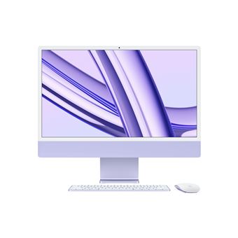 iMac con Pantalla Retina 24'' 4,5K M3 CPU 8, GPU 10, 8GB RAM, 512GB SSD, Púrpura