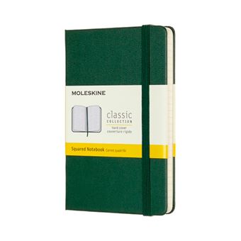 Cuaderno Moleskine Classic pocket cuadros tapa dura verde mirto