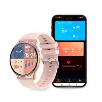 Smartwatch Ksix Core Rosa - Reloj conectado