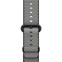 Correa Apple Watch Band Nailon trenzado cuadros Negro (38 mm)