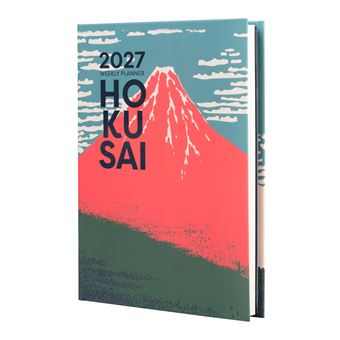 Agenda Escolar Erik 2026/2027 Semana vista A5 con lomo 17 Meses Hokusai - 1