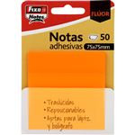Pack 50 Notas Adhesivas Grafoplas 75x75mm Naranja Neon