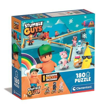 Clementoni puzzle 180 piezas stumble guys 1