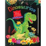 Dinosaurios. Dibujos para raspar y colorear