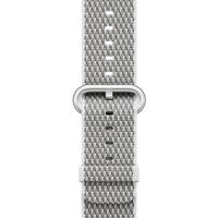 Correa Apple Watch Band Nailon trenzado cuadros Blanco (38 mm)