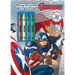 Los Vengadores. Libro para colorear con ceras