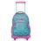 Mochila escolar Totto con ruedas renglones corazones multicolor_0