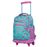 Mochila escolar Totto con ruedas renglones corazones multicolor_1