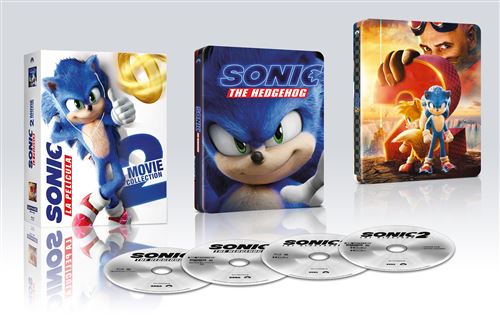 Pack Sonic Steelbook - UHD + Blu-ray - Jeff Fowler - James Marsden - Tika  Sumpter