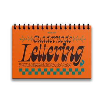 Cuaderno de lettering. practica caligrafía curioos paso a pa