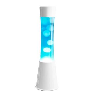 Lámpara de lava Fisura blanco líquido azul/Lava blanco - Artículo de decoración - Los |