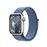 Apple Watch S9 LTE  41mm Caja de aluminio Plata y correa Loop deportiva Azul tempestad