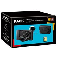 Cámara compacta digital Panasonic Lumix TZ100 + SD + Funda Pack