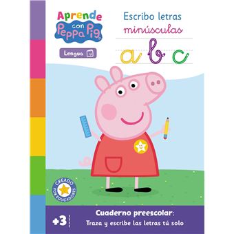 Aprendo con peppa escribo letras minusculas