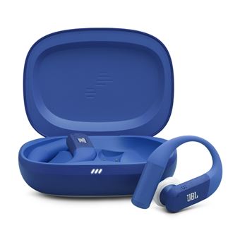 Auriculares deportivos Bluetooth JBL Endurance Peak 4 True Wireless Azul y Blanco