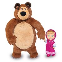 Simba Muñeca De masha 12cm con peluche oso 25cm 9301072 multicolor y el 12 urso edad ‍3