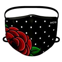 Mascarilla para adulto Miss Borderlike higiénica reutilizable Negro