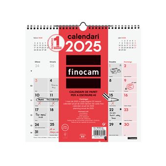 Finocam Calendari català 2025 30X30 Escriure - 1