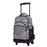 Mochila escolar Totto con ruedas renglones multicolor jaspeado_1