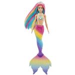 Muñeca Mattel GTF89 Barbie Dreamtopia sirena arcoiris mágico