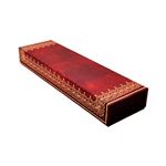 Estuche Multiusos Hoja de Oro (220x30mm) cierre con solapa magnética Paperblanks rojo