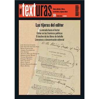 Texturas 59: Las Tijeras Del Editor