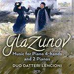 Glazunov. Music for Piano 4-Hands and 2 Pianos - 2 CDs