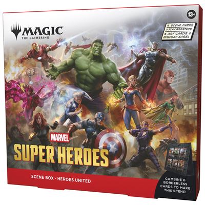 Magic the gathering marvel super heroes scene box