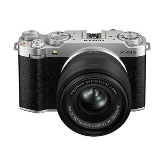 Kit cámara digital Fujifilm X-M5 Plata + Zoom XC 15-45mm