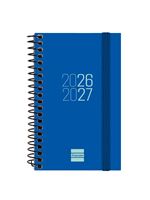 Agenda Curso Finocam Espir Sep 2026 - Ago 2027 E3 - 79x127 Mm Semana Vista Horizontal Azul Español