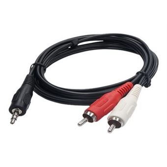 ambiente Escalera compuesto Cable de audio Temium RCA macho a mini Jack 3,5 mm macho - Cable audio -  Los mejores precios | Fnac