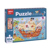 Apli Kids - Puzzle barco pirata 104 piezas